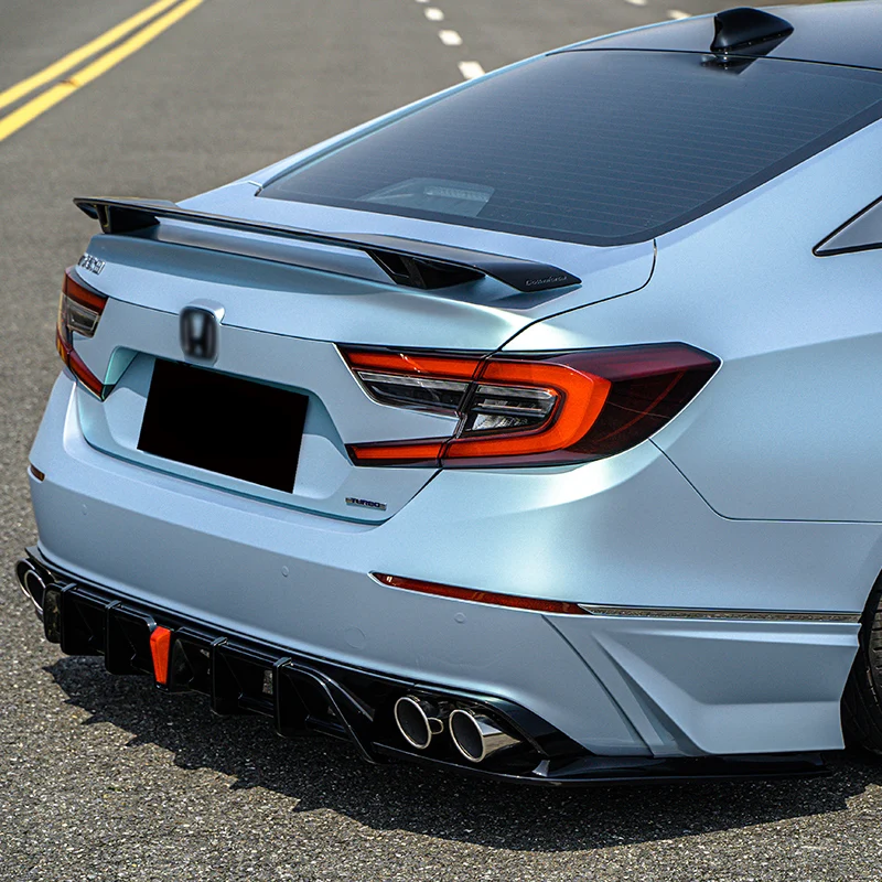 For Accord 2021-2022 New Style Body Kit with Front Bumper Lip Side Skirt Rear Diffuser Spoiler 6