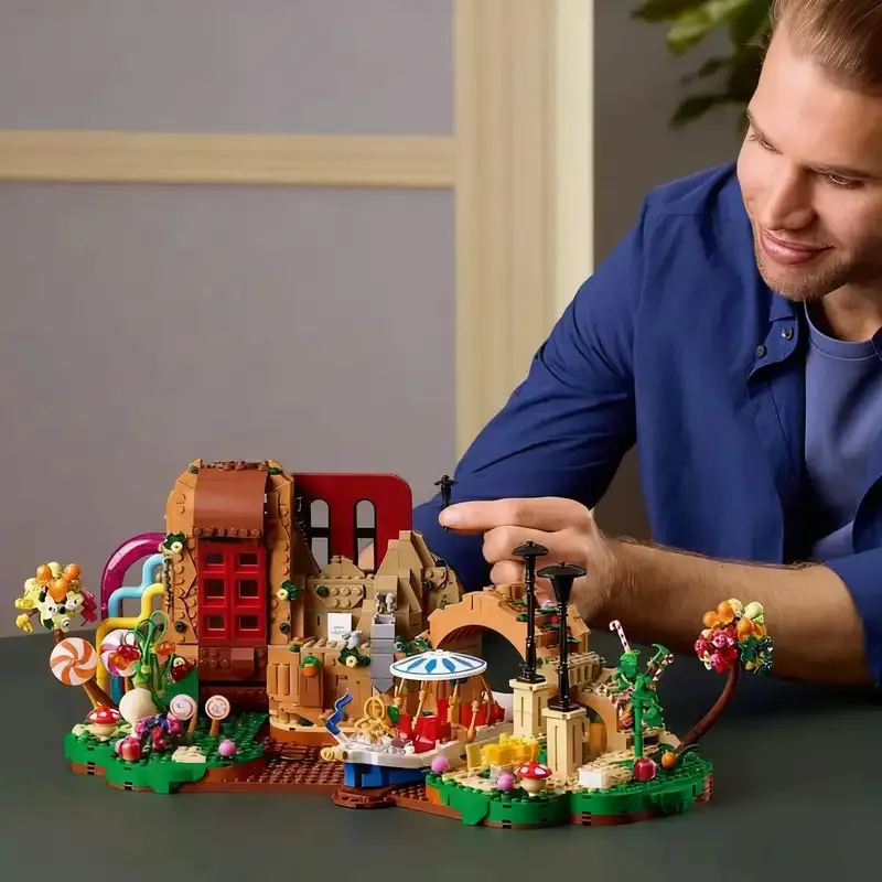 

2025 New 21360 the Chocolate Factory Building Blocks Classic Set Street View Bricks Assembly Toys Kids Christmas Gifts