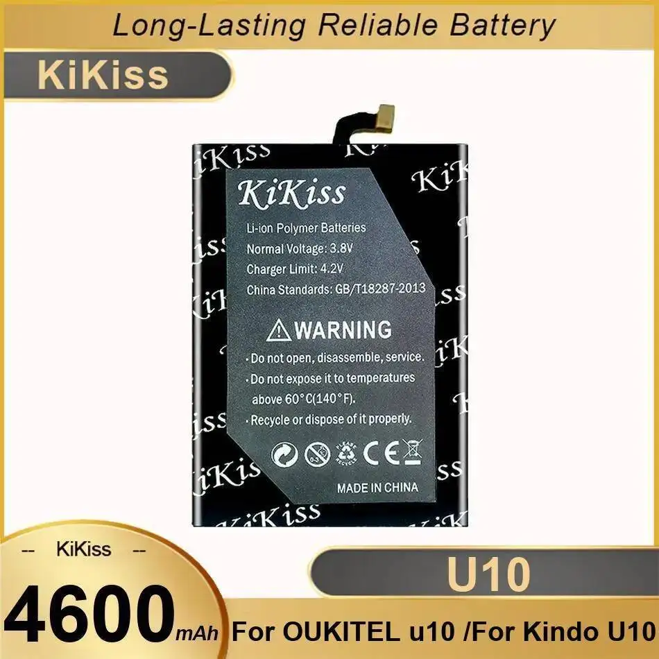 

Mobile Phone Battery For Oukitel U10 Kindo High Capacity Long-Lasting Performance 4600Mah
