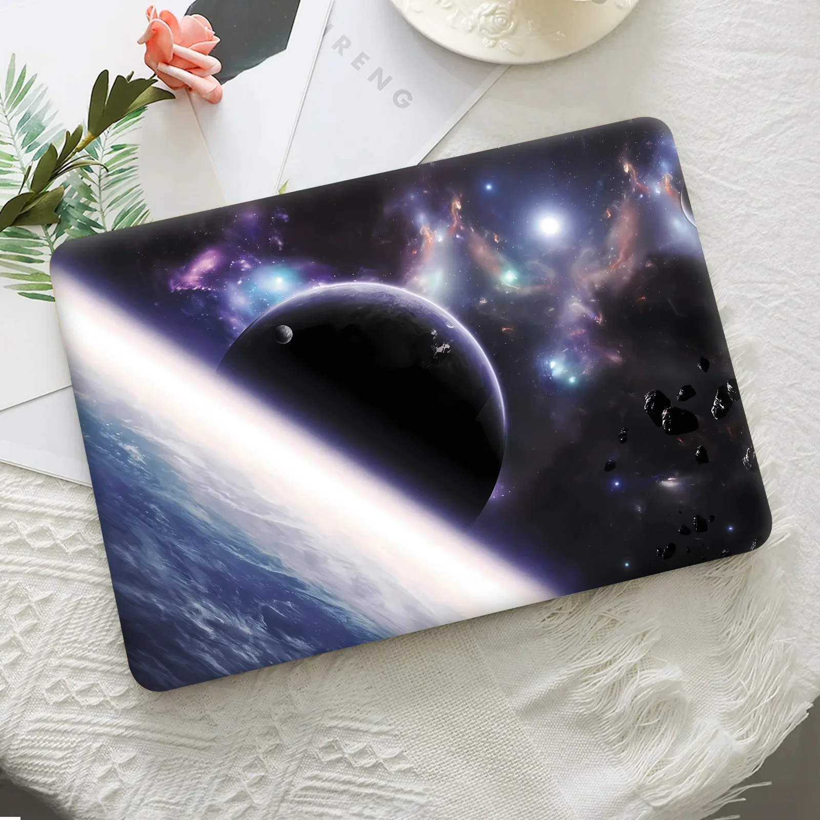 

2 Packages Space Nebula Galaxy Laptop Sticker - Removable PVC Decal, Scratch Resistant Case Self-Adhesive for Laptop,