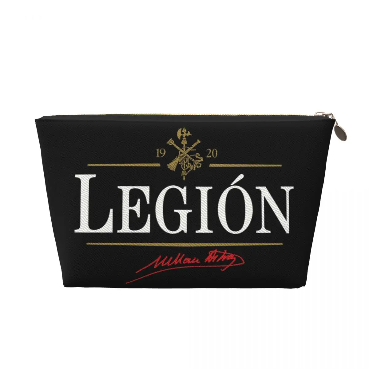 Custom Spanish Legion Travel Cosmetic Bag for Women Spain Patriotic Toiletry Makeup Organizer Lady Beauty Storage Dopp Kit