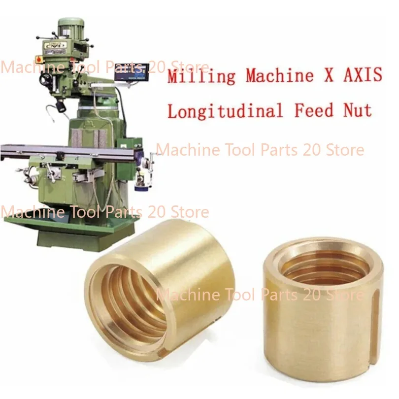 2x High Quality Milling Machine Parts X AXIS Longitudinal Feed Nut J Head M1069-2 Fit BRIDGEPORT DURABLE Best Selling