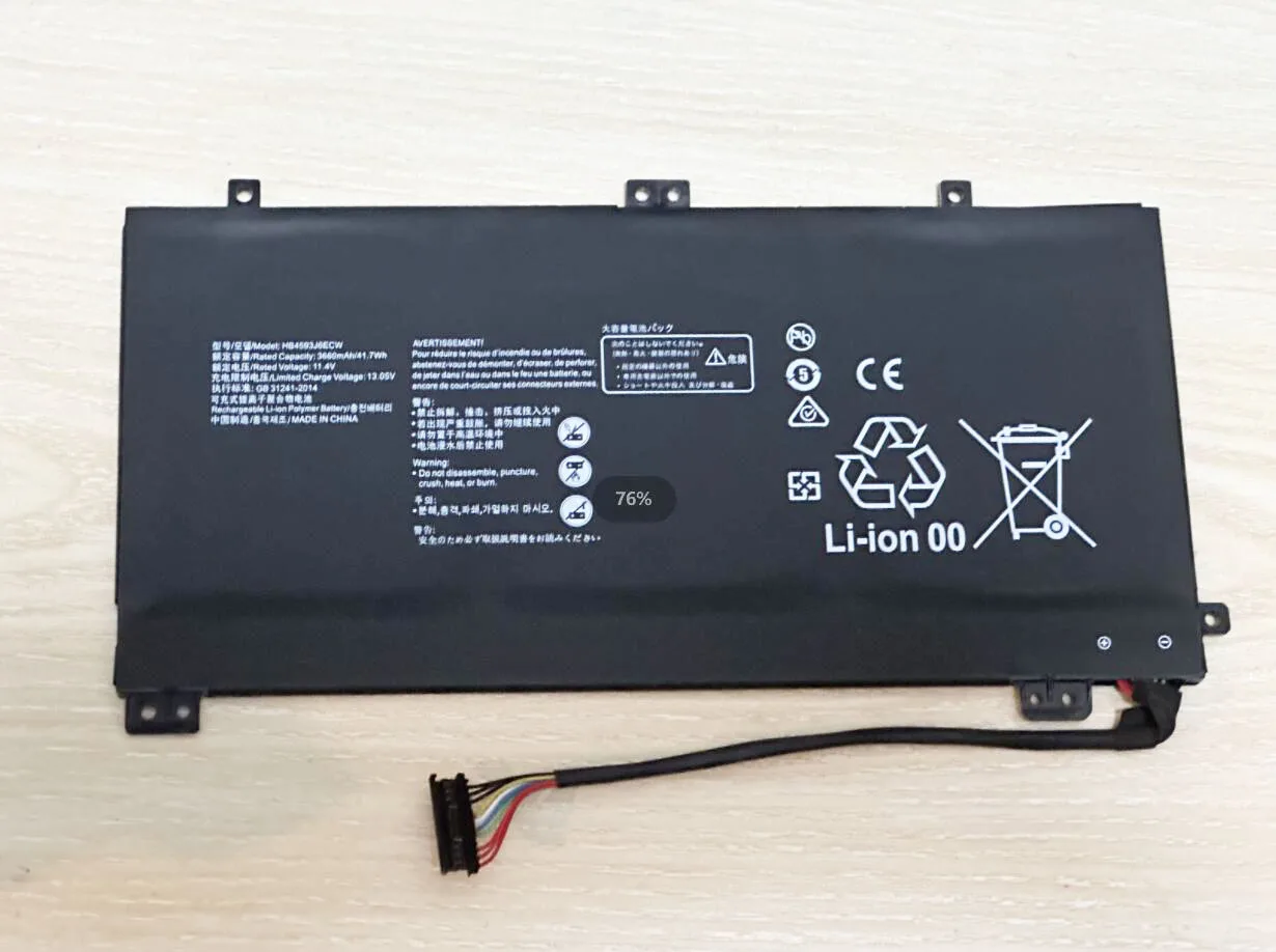 Imagem -03 - Bateria para Huawei Matebook 13 Hb4593j6ecw 2023 Wrt-w19 Wx9 W29 i7 Hn-w19l W19r Wrt-w09 W19l Notebook 11.4v 3660mah