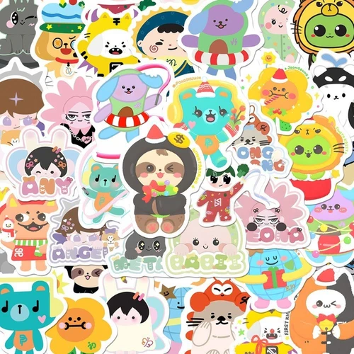 Imagen 1 del producto 78 unid/set GMM Idol Doll versión Q pegatinas fotográficas Earthmix Firstkhaotung Jimmysea Pondphuwin Jossgawin materiales de cuenta de mano