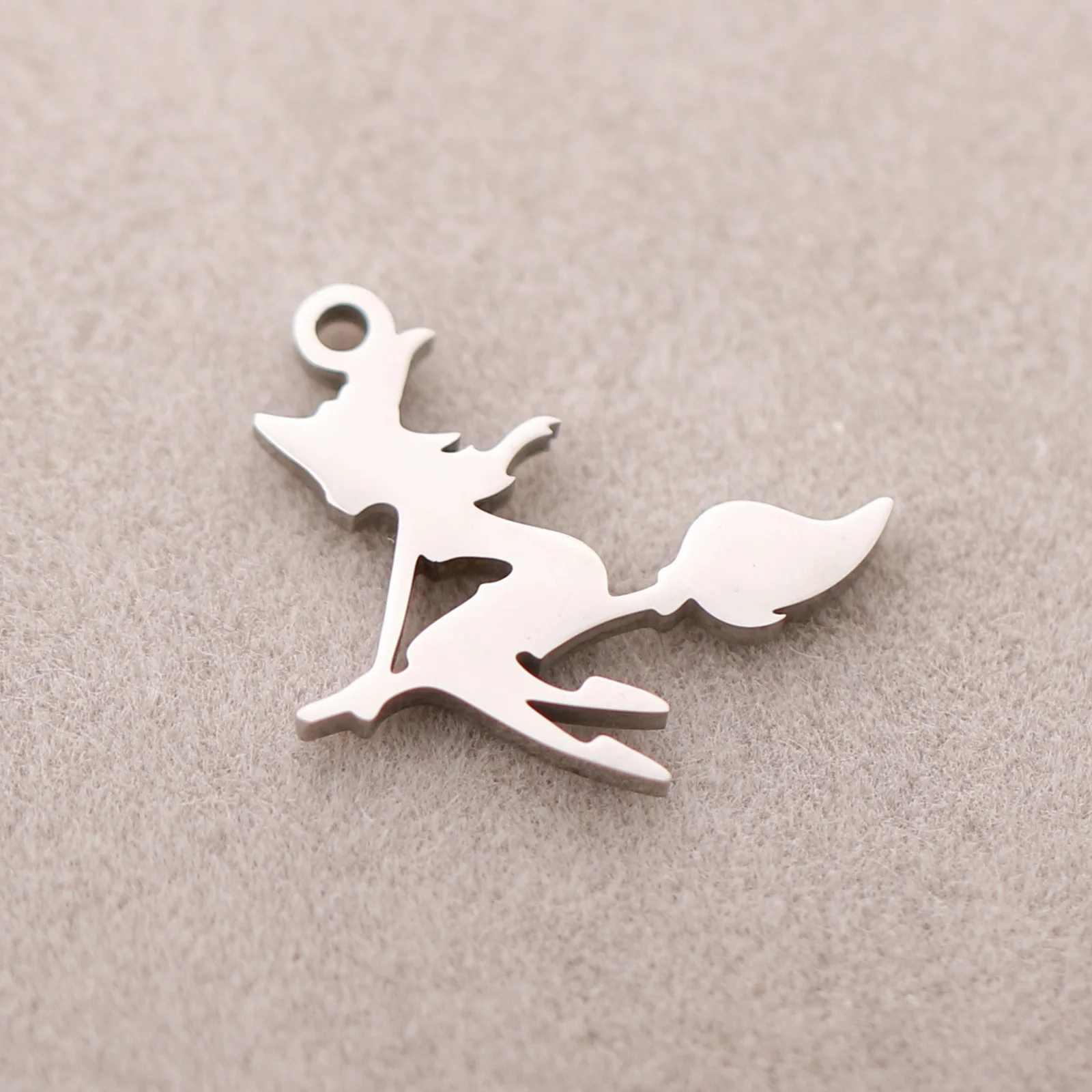 3PCs Stainless Steel Halloween Charms Ghost Bat Spider Witch Tombstone Metal Pendants For Diy Jewelry Making Finding Accessories