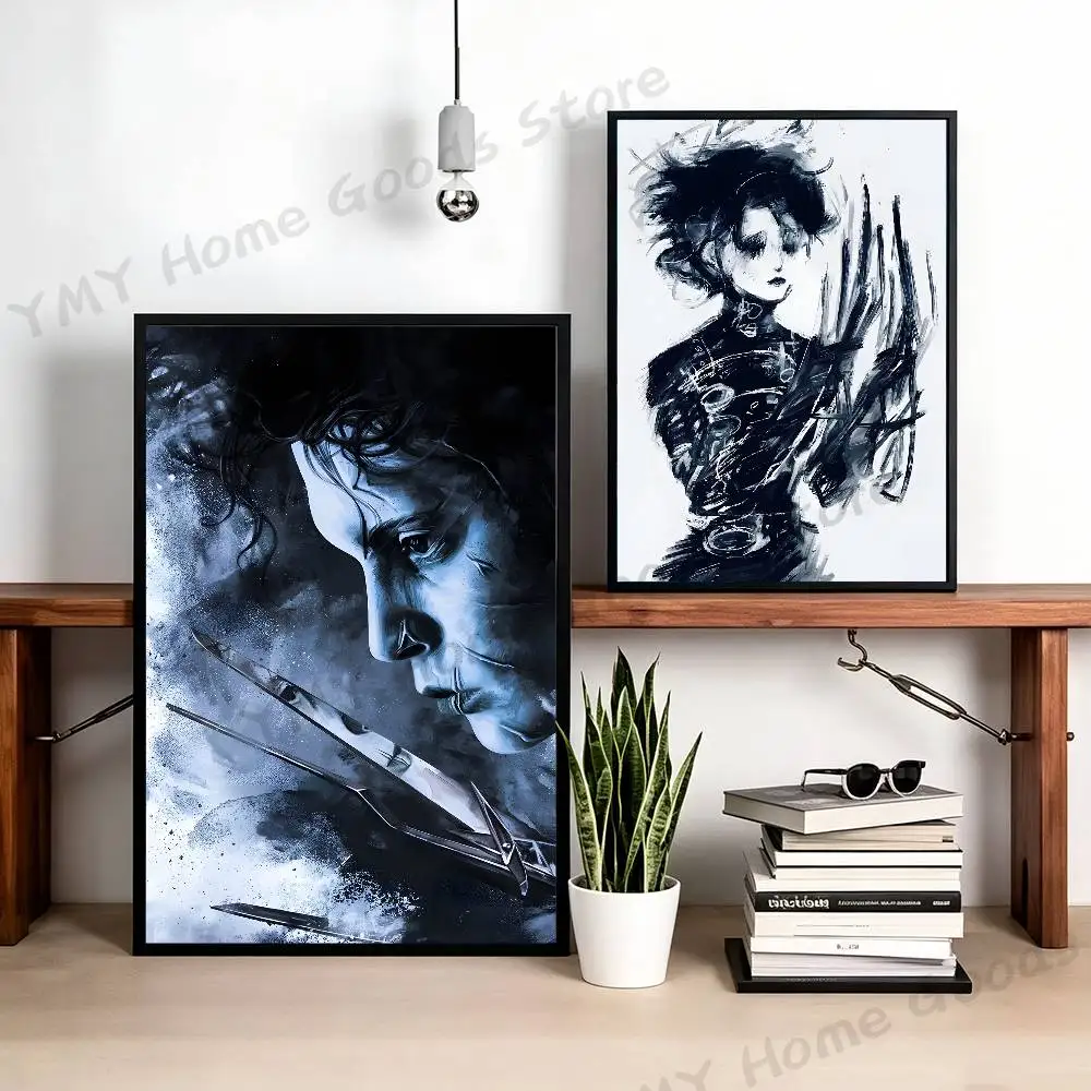 Gothic Romance E-Edward Scissorhands Poster For Wall Prints for Living Room Bedroom Office Home Decoration Gift