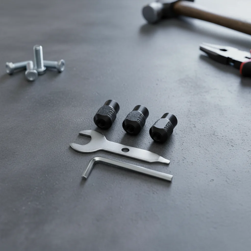 

3pcs Mini Drill M8X0.75mm Chuck Nut Rotary Tool Wrench Accessories For Electric Grinders L Type Wrench Replacement Kit