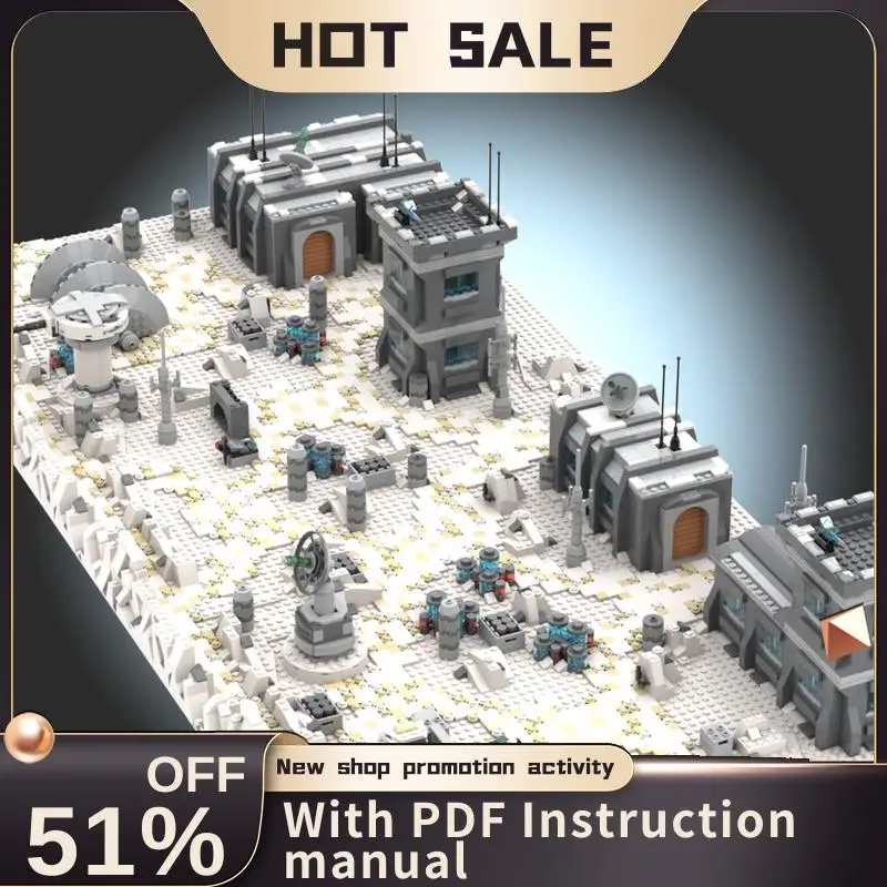 

New 4679Pcs Famous Star Battle Movie Moc Battle Base Trenchline Model Building Blocks Diy Creative Ideas Kids Toys Birthday Gift