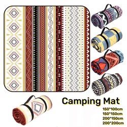 Outdoor Picnic Blanket Waterproof Extra Large Camping Mat Thickness 4mm 3-Layers Beach Blanket Rolling Up Packaging Park Blanket