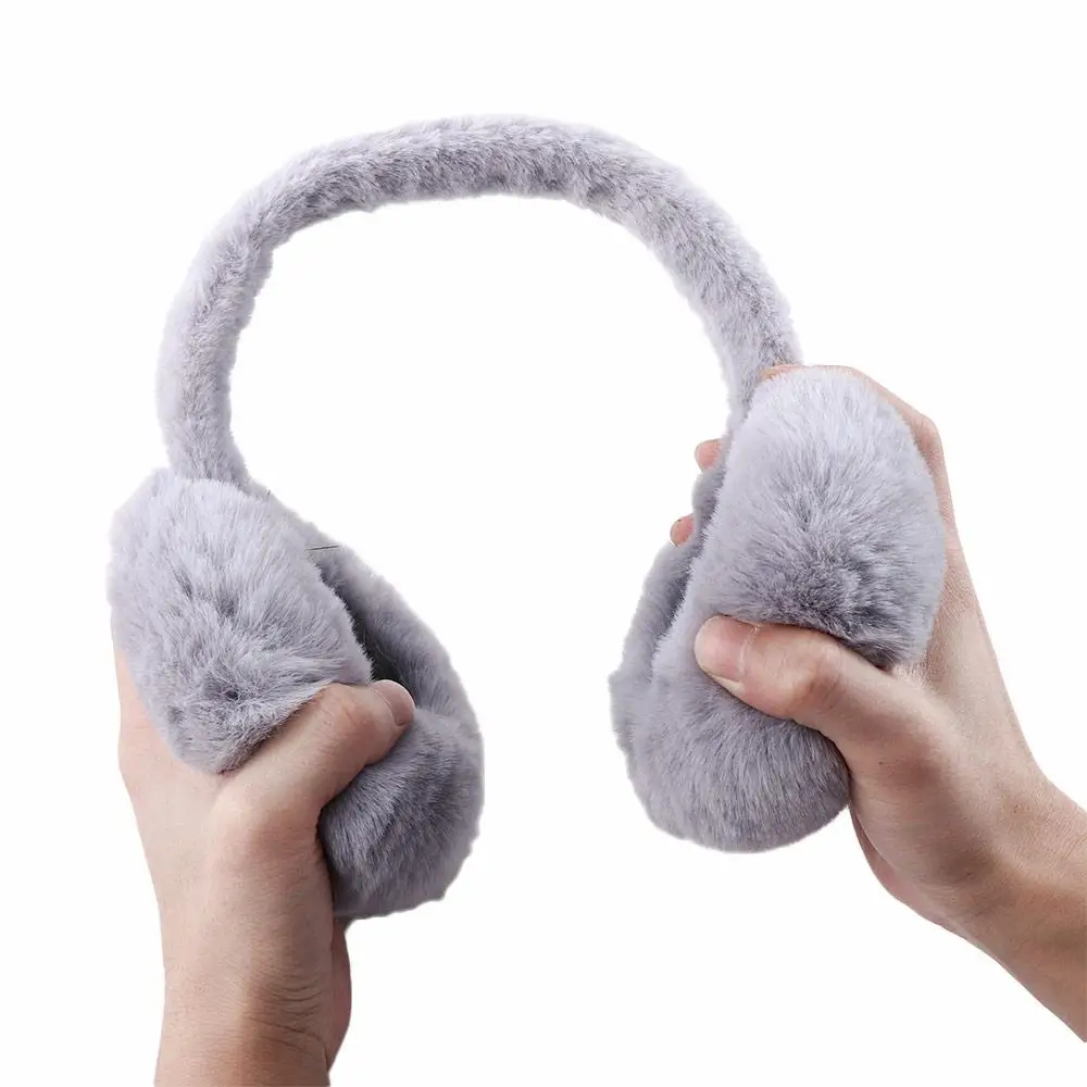 Winter Riding Cute Outdoor Earflap Adult Keep Warmer Female Plush Earmuffs Earcap Ear Warmers Folding Ear Cover