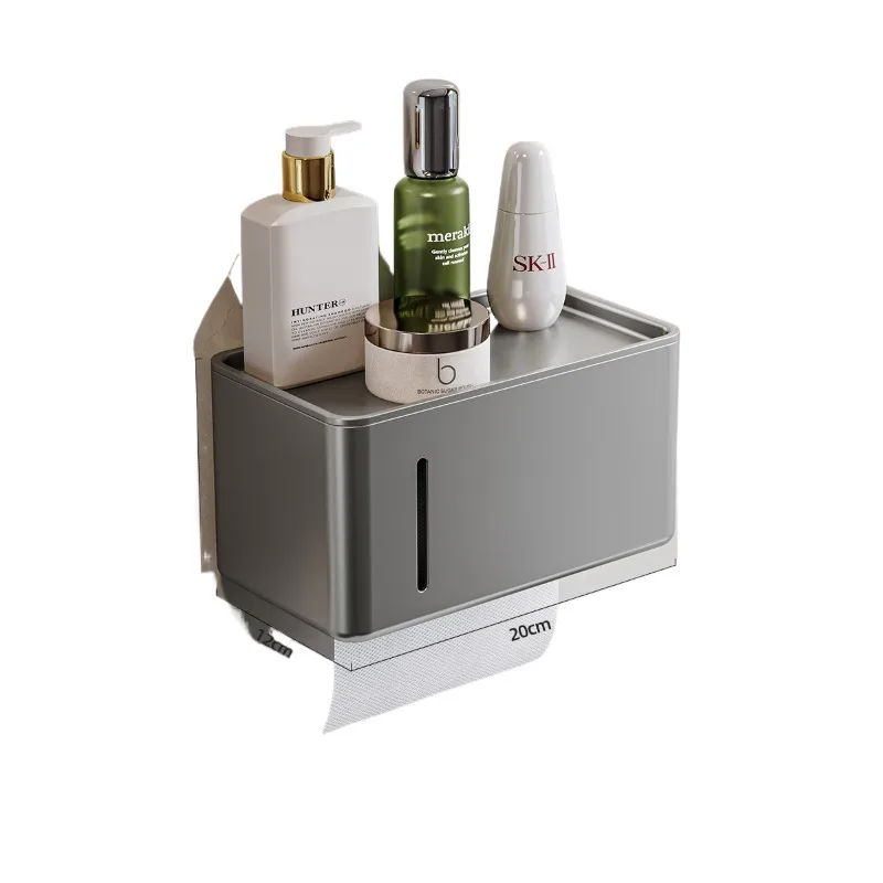 

Toilet tissue rack paper Toilet mobile phone tissue holder Toilet carton No punching