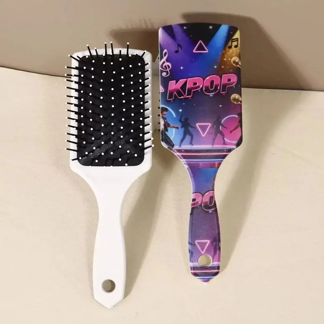 

1pc Kpop music themed air cushion hair comb - anti-static, perfect gift for KPOP fans, Special for real hair wigs