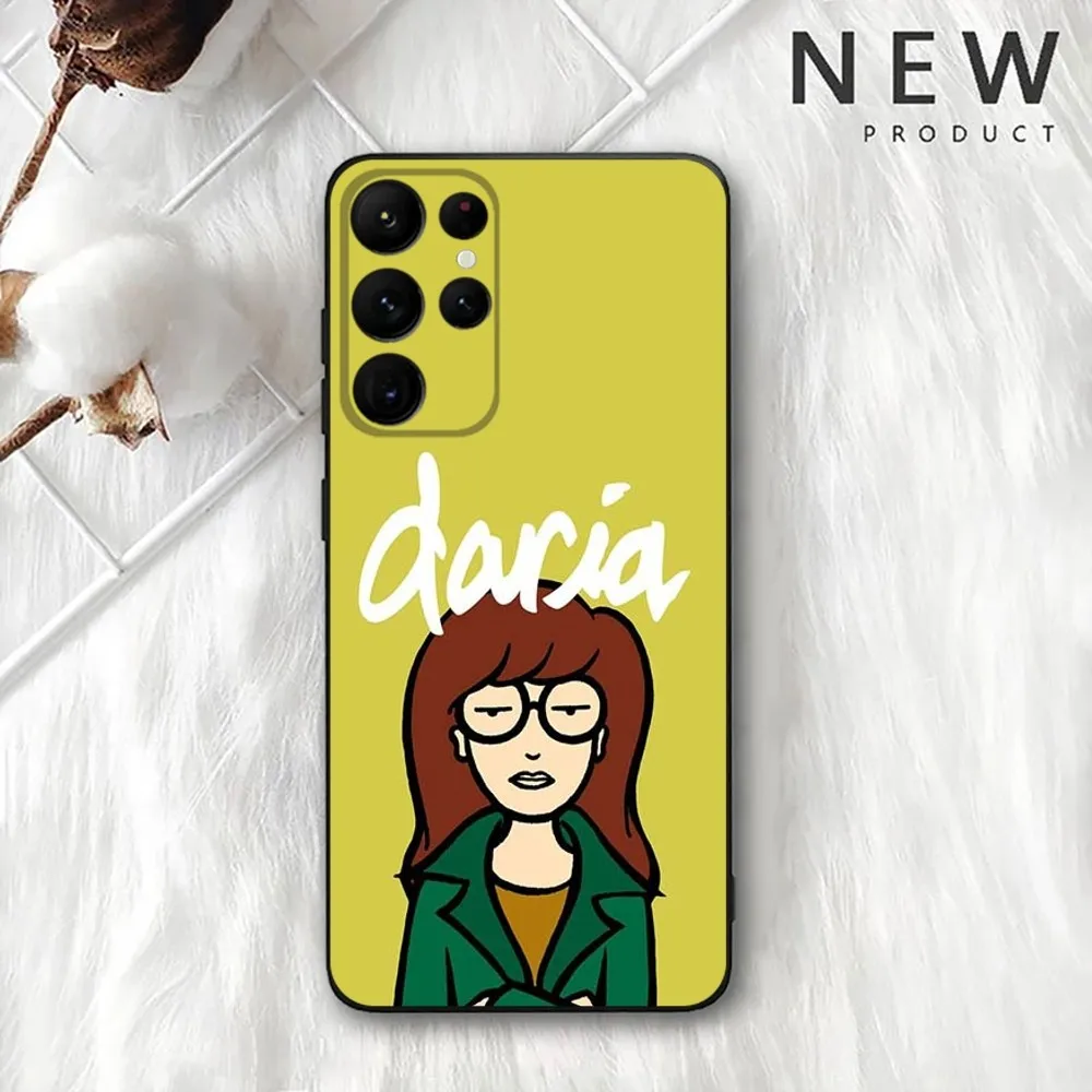 C-Cartoon D-Daria  Phone Case For Samsung Galaxy A20,A21s,A22,A31,A32,A52,A53,A72,73,A80,A91 Soft Black Cover