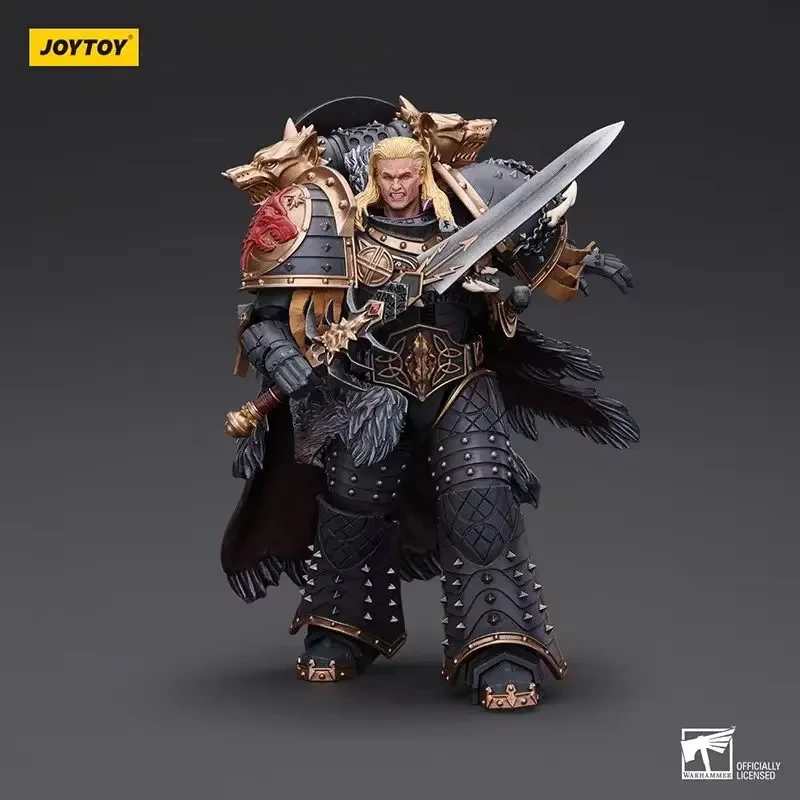 In Stock JOYTOY Warhammer 40k 1/18 Action Figures Anime 18cm Space Wolves Leman Russ Primarch of The VIth Legion