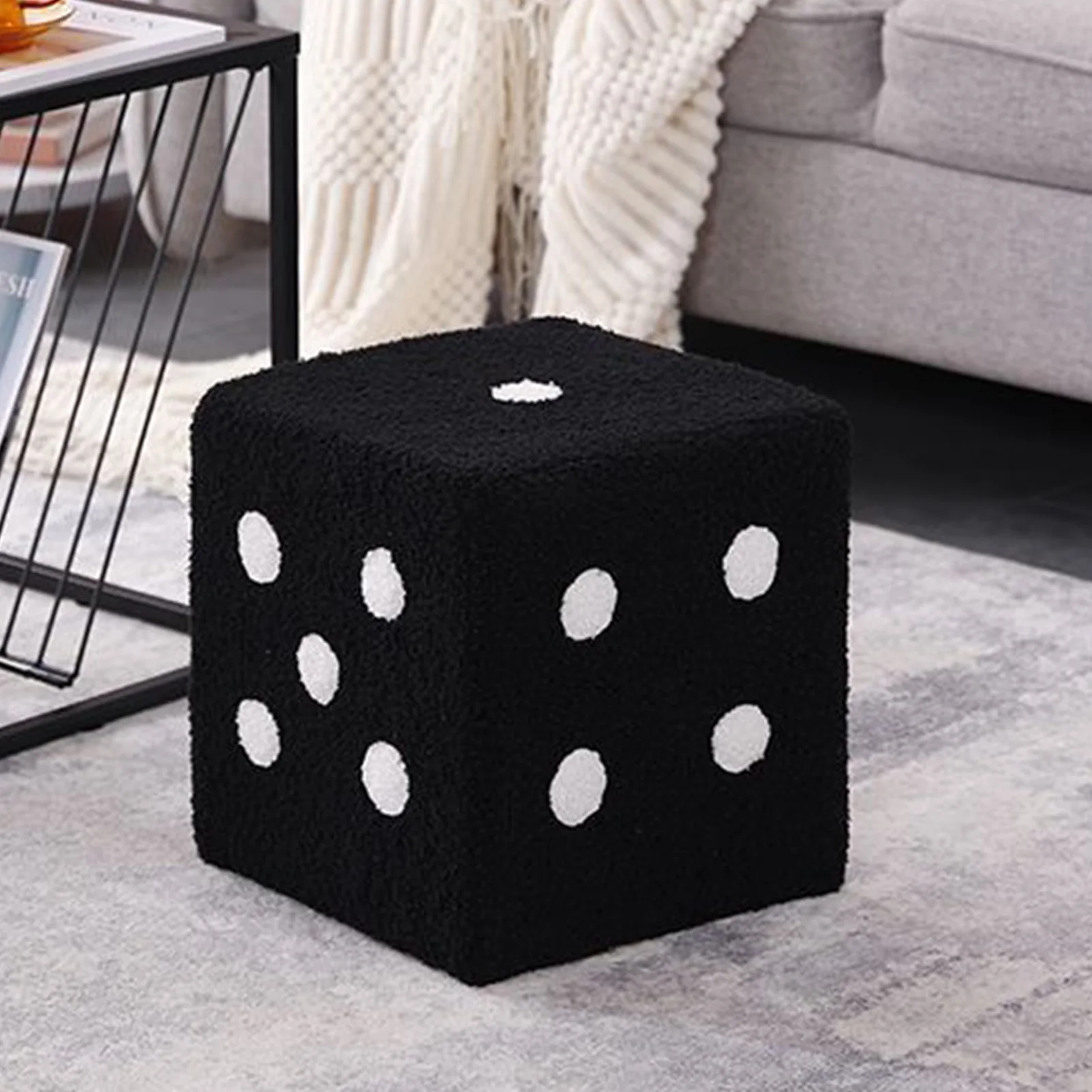 Stool Foot Stool Soft Comfortable Simple Warm Sturdy Base  Stool for Home Living Room Bedroom Makeup Stool Shoes Stool
