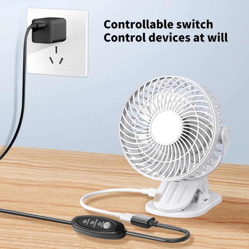 พัดลมควบคุมความเร็วสายไฟอะแดปเตอร์ USB 5V 3 ความเร็วปรับพัดลม USB อะแดปเตอร์สายเชื่อมต่อสําหรับพัดลมตั้งโต๊ะ Blower