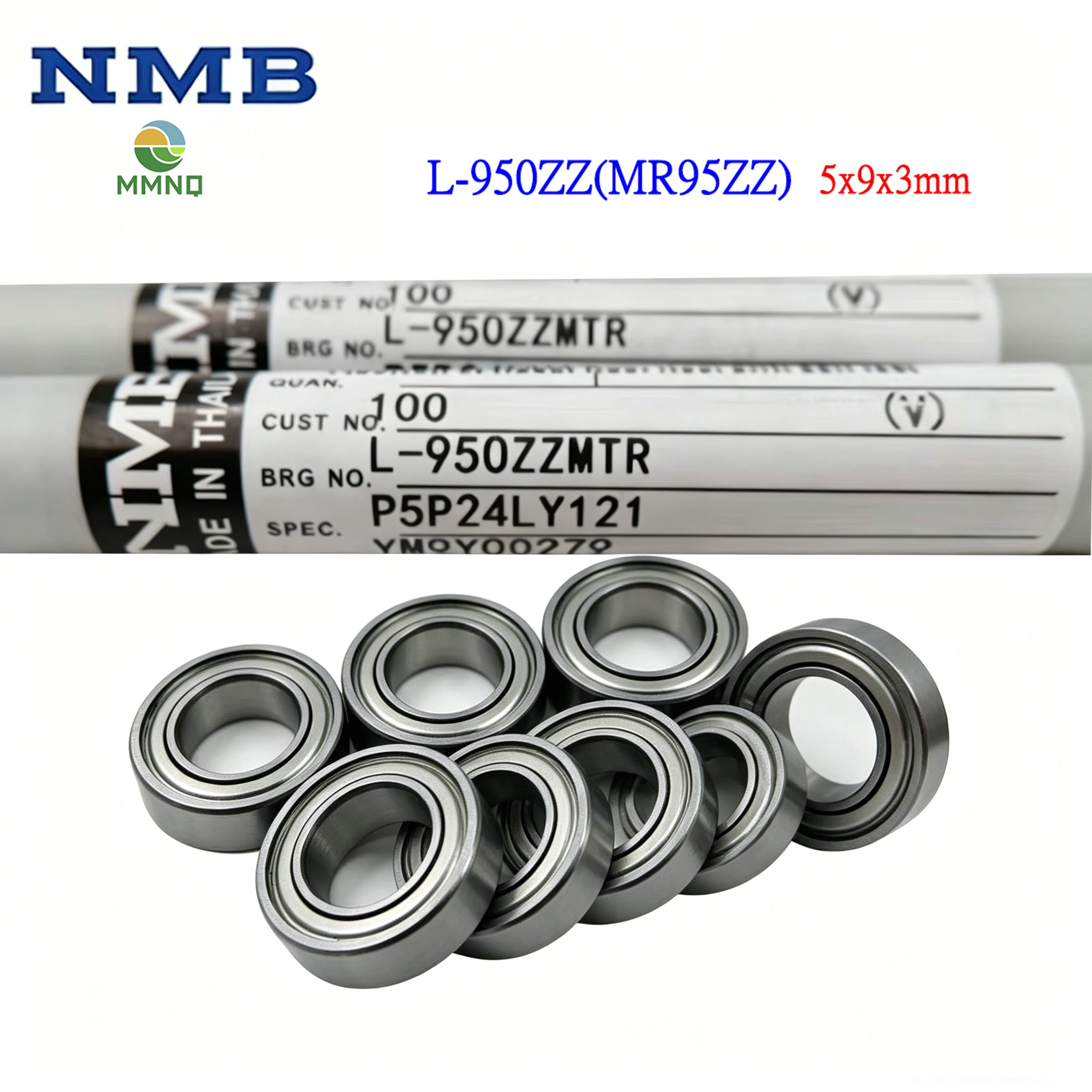 

50/100 шт. Высокоскоростные подшипники MR95ZZ Оригинальные NMB L-950ZZ Minebea 5x9x3 мм Мини-подшипники