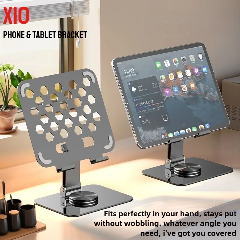 

NEW X10 Metal Rotatable Tablet&Phone Folding Stand for IPad Mini IOS Android Live Streaming Bracket Support 4-12.9Inch Universal