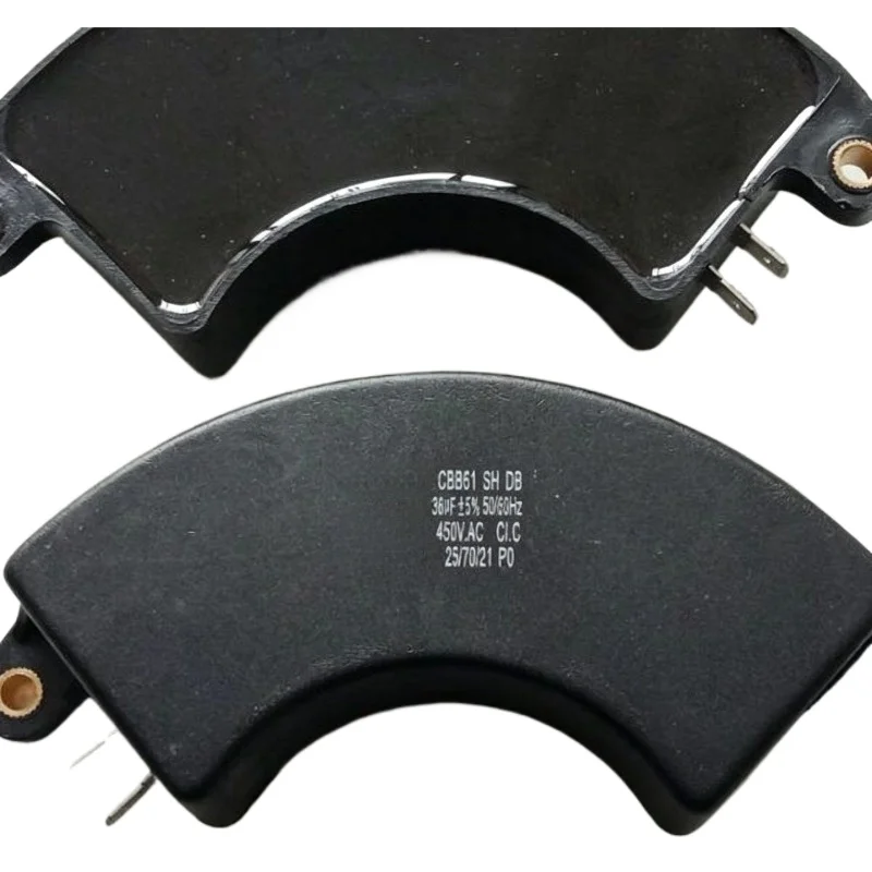 CBB61 Crescent Shape Motor Run Capacitor 12UF 16UF 450V AC Single Phase Generator Fan Starting Capacitor Replacement Parts