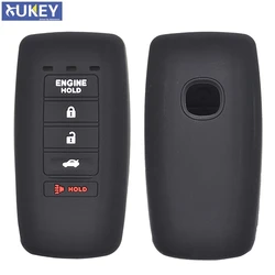For Acura MDX ADV RDX RLX ILX TLX Silicone Remote Key Case Fob Shell Cover Skin Holder 5 Button