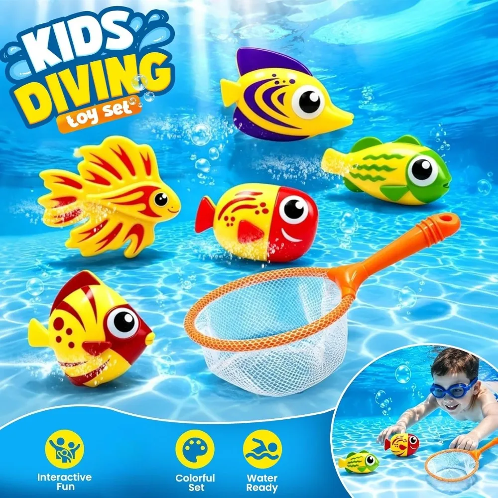 Children's Swimming Pool, Playful Diving, Small Fish Fishing, Toy Swimming, Boys' and Girls' Toys, Random Color