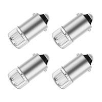 4pcs Car LED Light BA9S T4w 2835 LED Lamps Car License Plate Light Reading Lamp DC 24V
