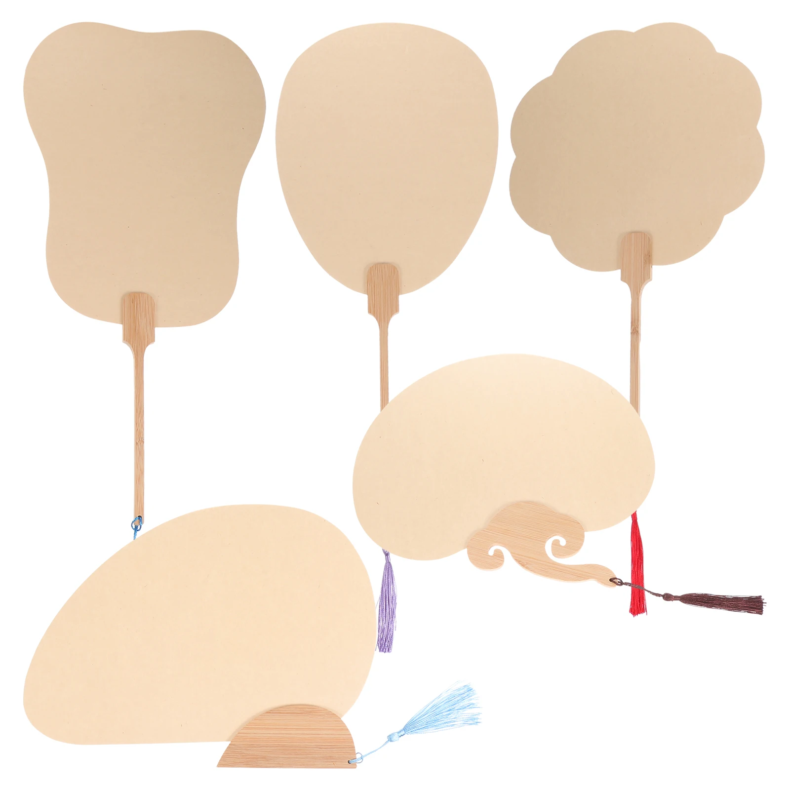 

Palace Fan Hand-painted Round Blank Chinese Painting Fans Decoration Paper for Drawing