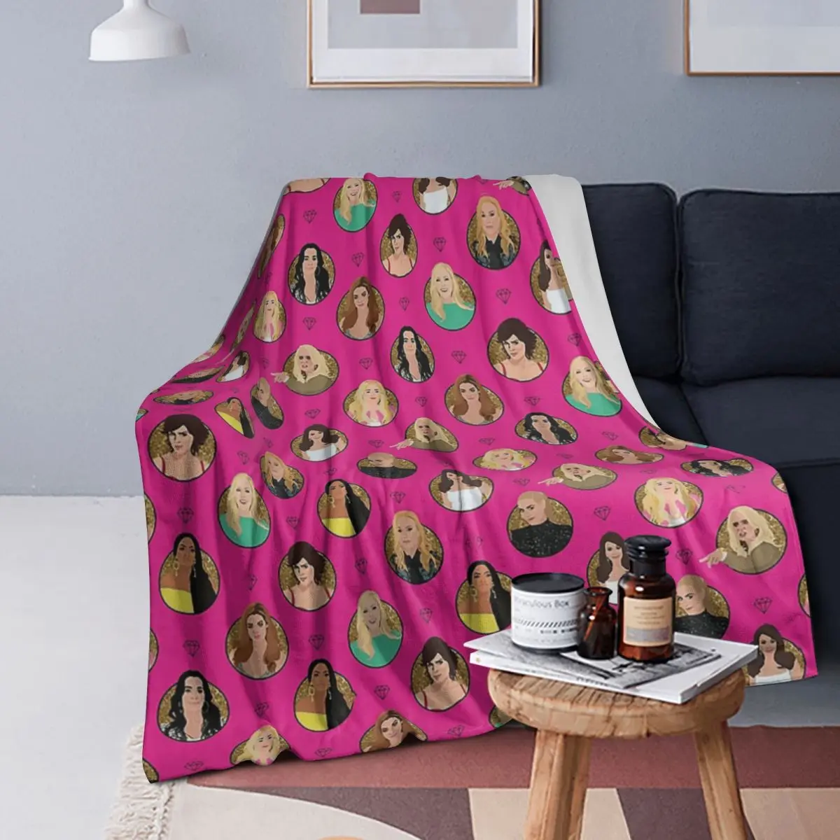 

Real Housewives Of Beverly Hills All Stars (RHOBH) Blankets Soft Warm Flannel Throw Blanket Plush for Bed Living room Picnic