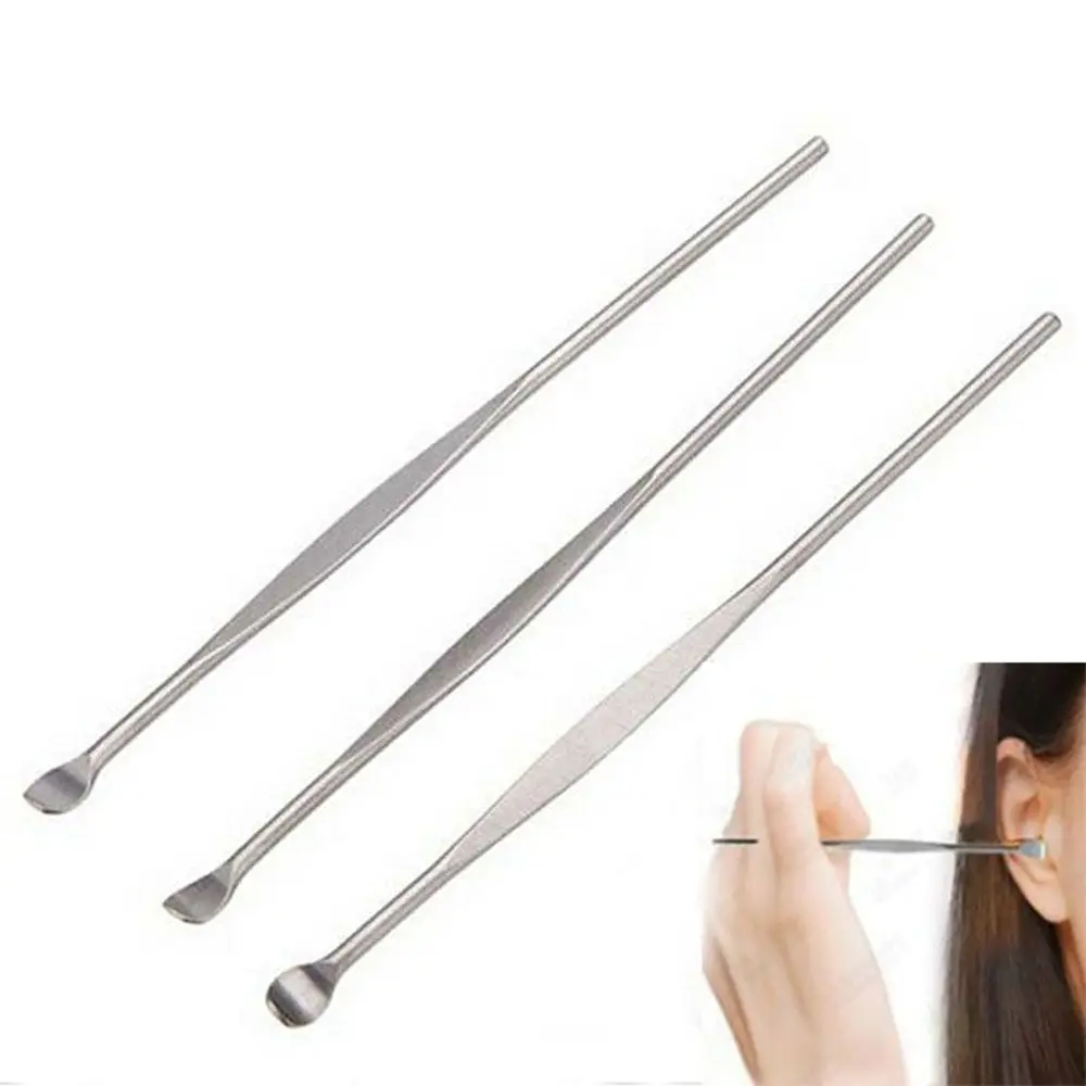 Hot Sell Practical EarPick Cleaner Care Tool Wax Curette Remover Stainless Steel Ear Pick 10PCs