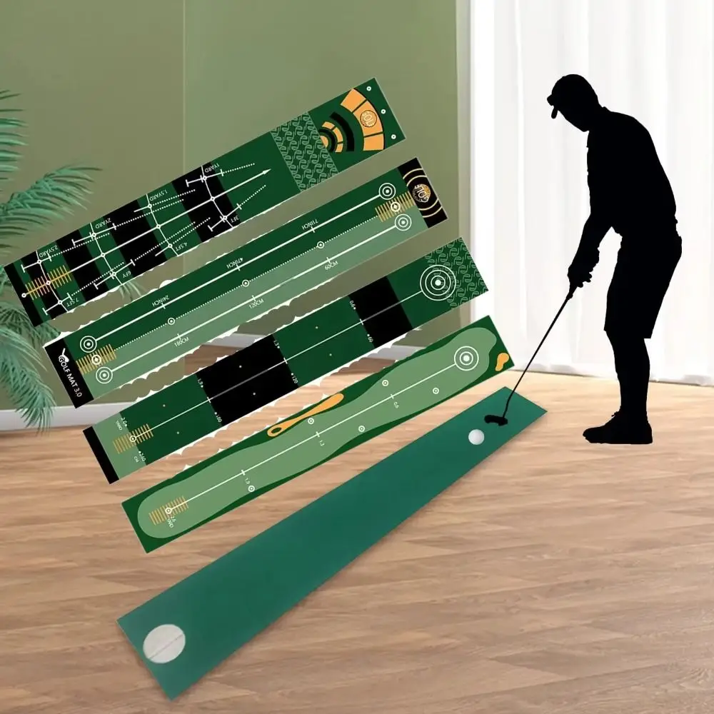 

No Odor Foldable Golf Putting Practice Mat Anti-Slip 50X300cm Golf Training Pad Durable Washable Golf Hitting Mat Exercise