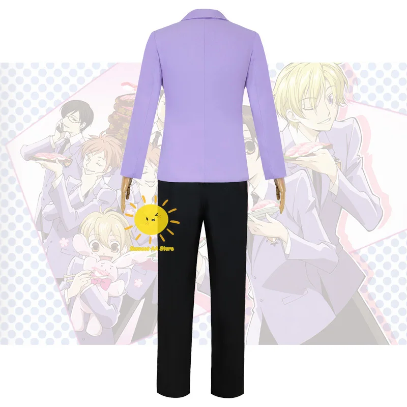 أنيمي فوجيوكا Haruhi الأزياء التنكرية ، النادي المضيف المدرسة الثانوية ، الدعاوى الأرجواني ، الدعاوى الهدايا