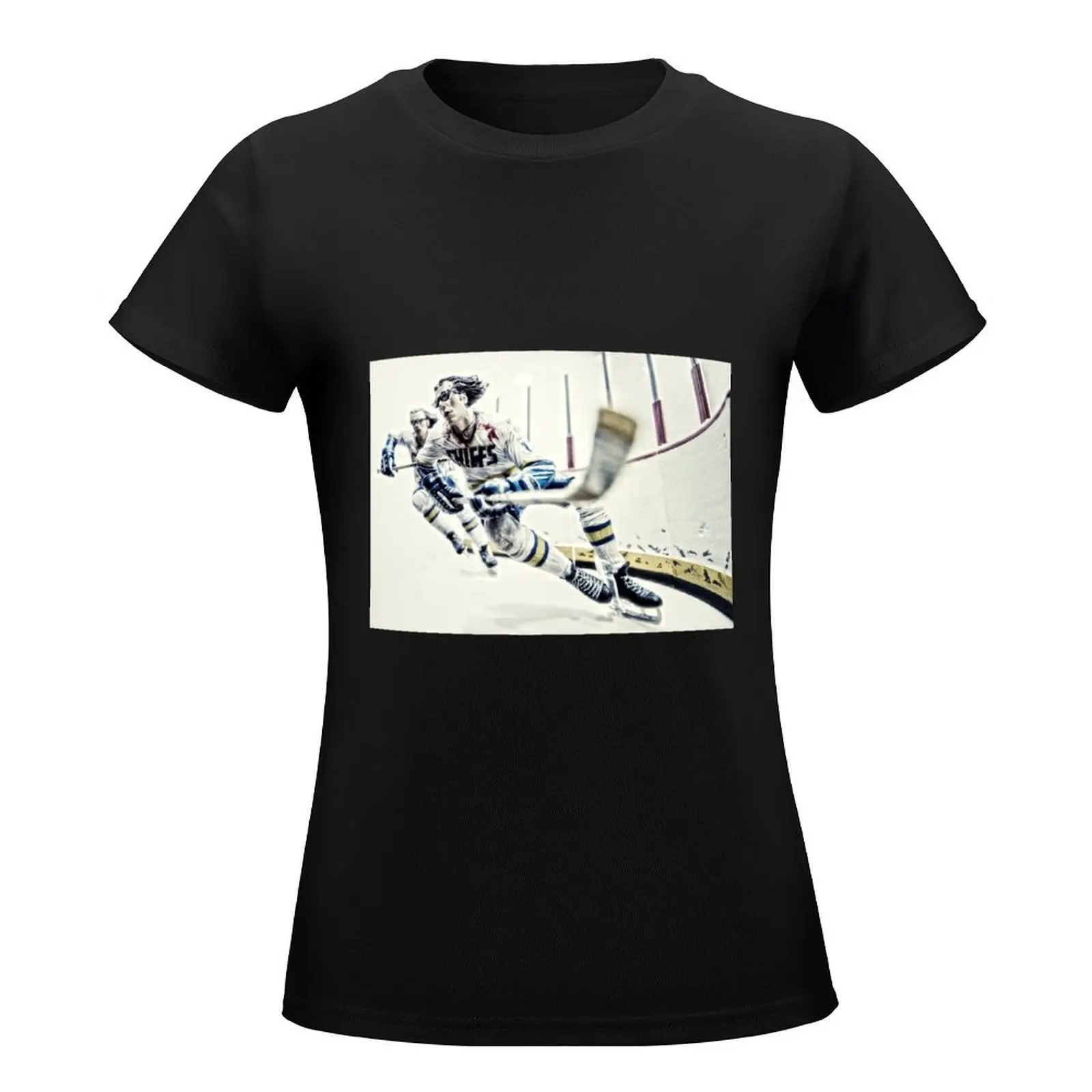 Old Time Hockey! T-Shirt kawaii clothes animal print shirt for girls female womans clothing