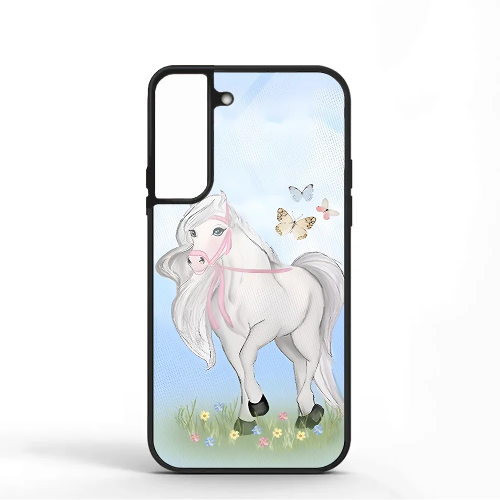 Precious Pony Phone Case For Samsung S10 S20 S21 S22 S24 S30 Plus ULTRA Mirror Acrylic Cover