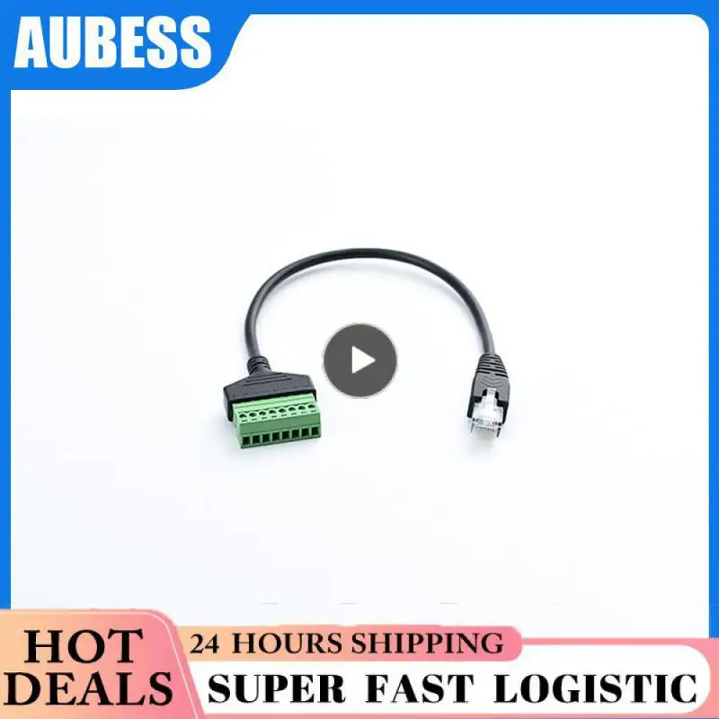 rj45 to screw terminal Block 8p connector ethernet rj45 Male Female to 8 pin screw terminal network adapter  for CCTV DVR CABLE