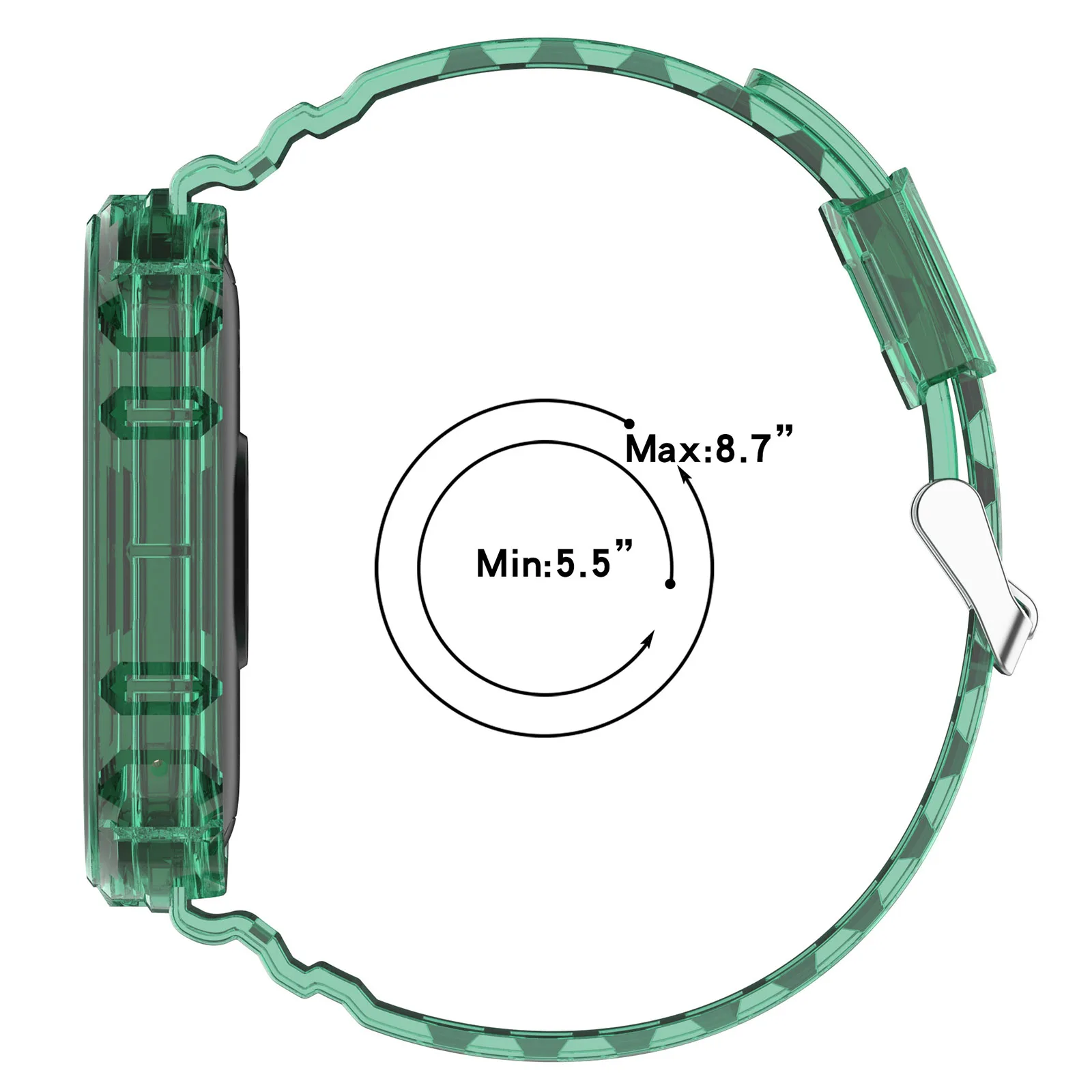 Transparent Silicone Replacement Strap for Xiaomi Mi band 9 / 8 Miband 9