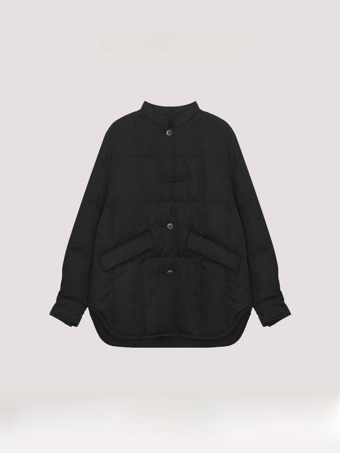 

Новое китайское женское пуховое пальто средней длины с длинными рукавами, воротником-стойкой, шелковым наполнителем, теплое зимнее пальто для улицы