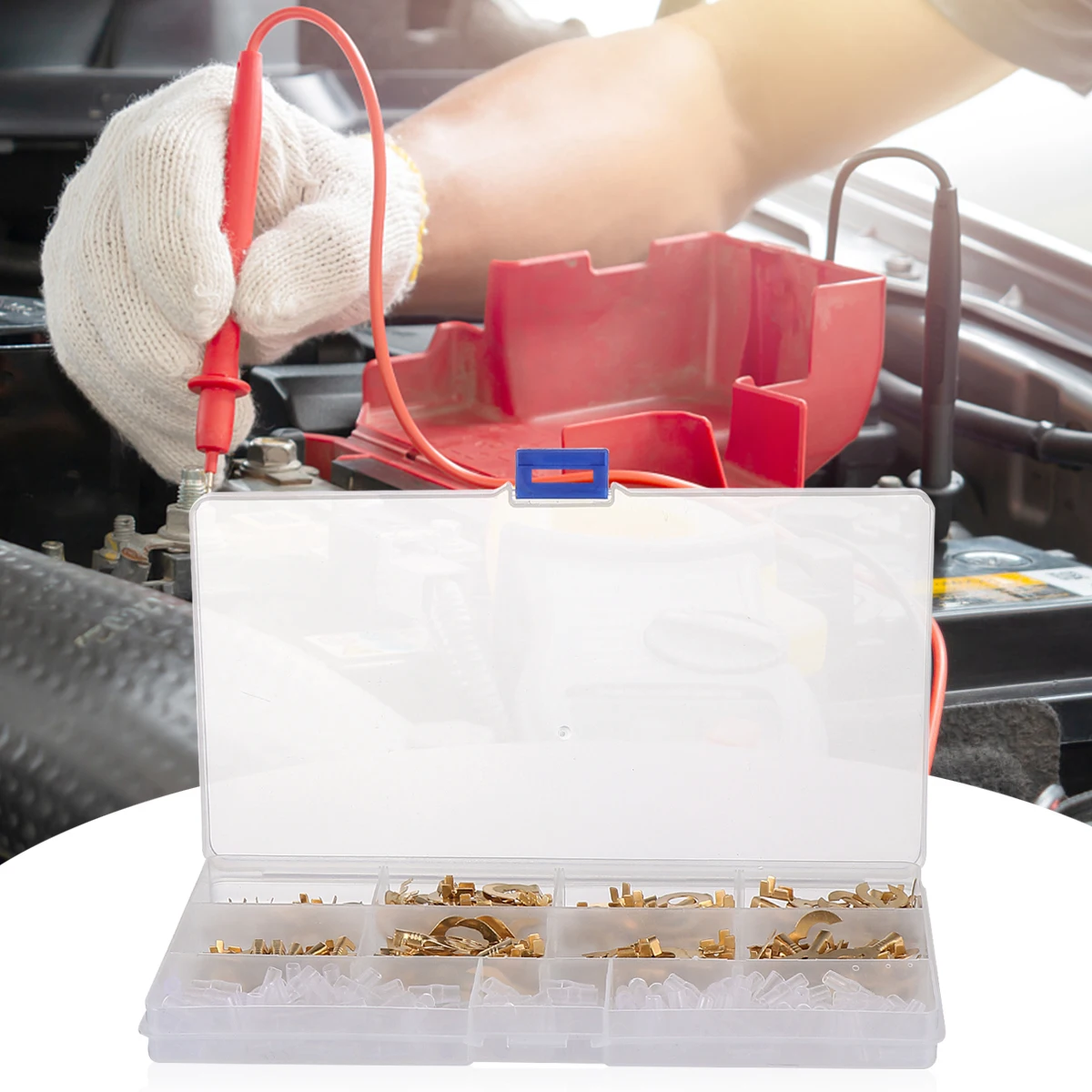 

320pcs Sheath Combination Terminal Wire Crimp Ring Lug Bare Connector Copper Electrical Home Auto Mechanical Power