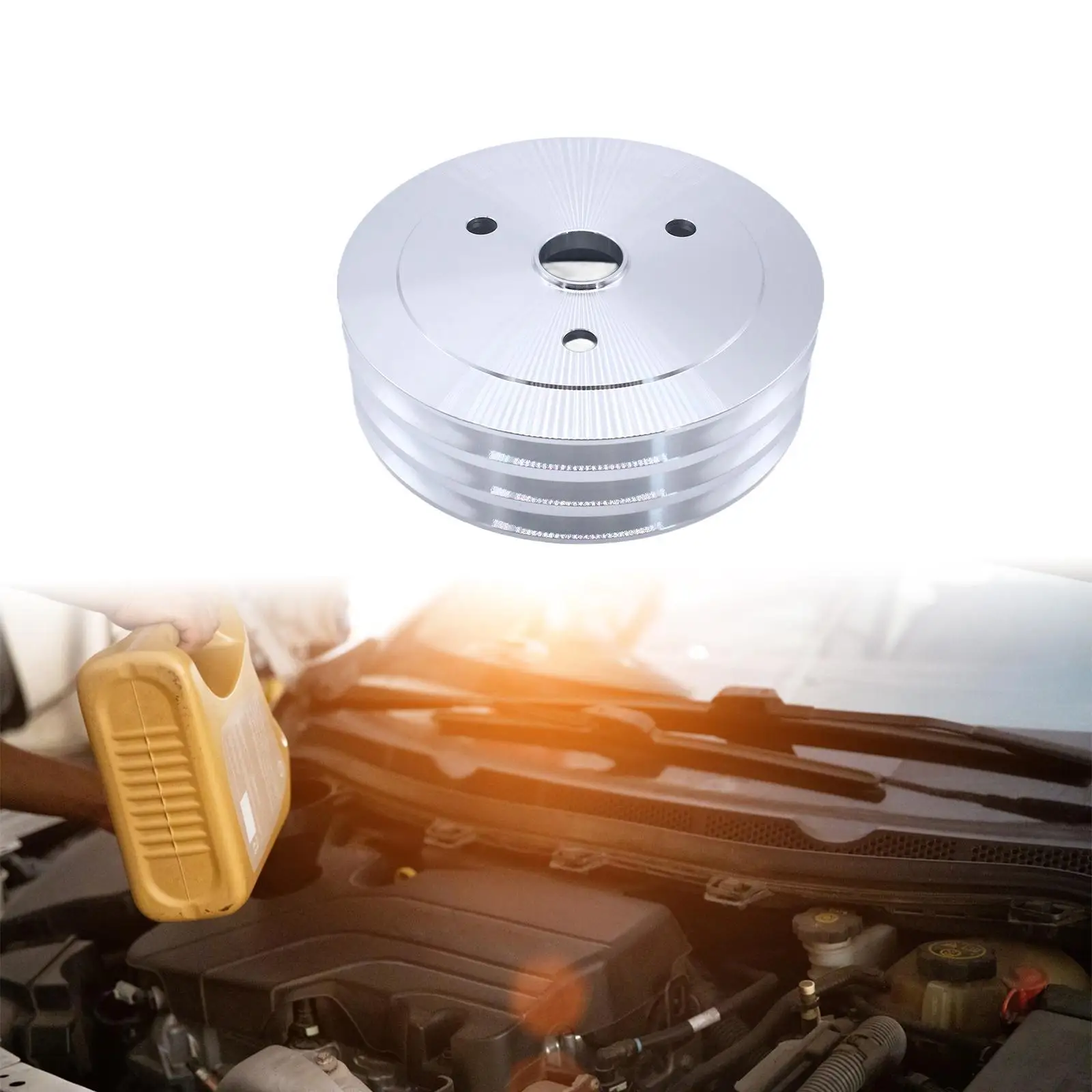 

Crankshaft Pulley Triple Groove High Performance Easy to Use