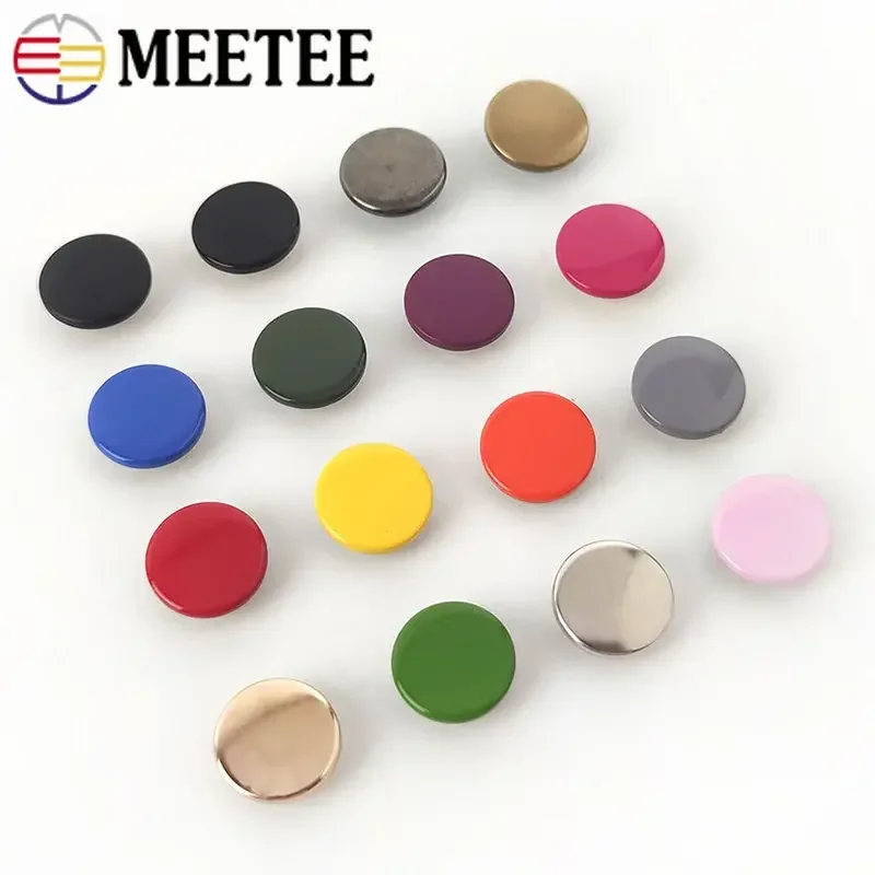 20Sets 12/15/17mm Colored Metal Snaps Buttons Bags Fastener Press Stud Buckles Clothes Jacket Clasps DIY Hardware Accessories