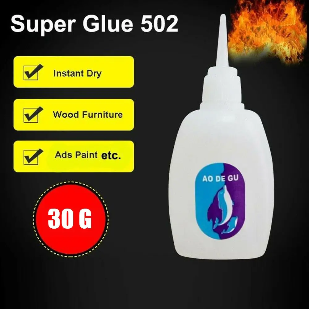 Scrapbooking Instant Repair Tool Wood Craft Super Glue for Rubber Leather 502 Liquid Glue Strong Adhesive