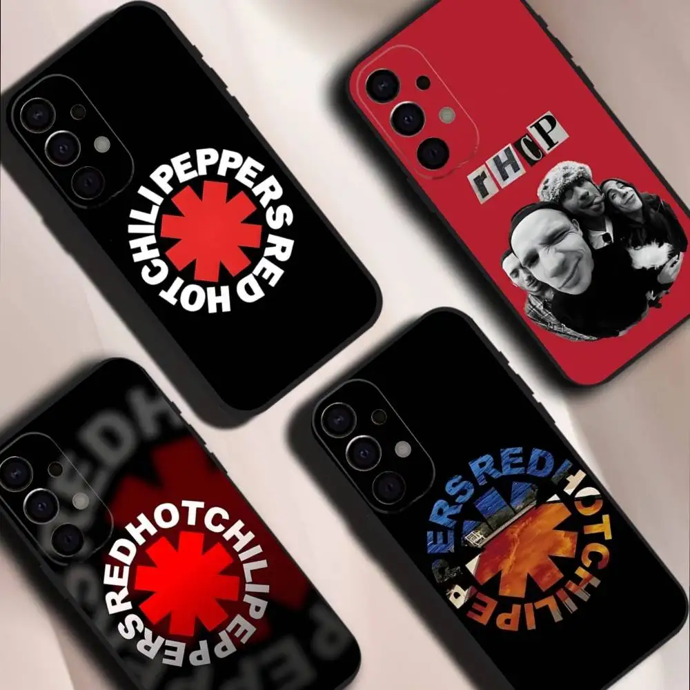 

R-Red Hot C-Chili Peppers For Samsung Phone Case S26,S25,S24,S21,S22,S23,S30,Ultra,S20,Plus,Fe,Lite,5G Black Cover