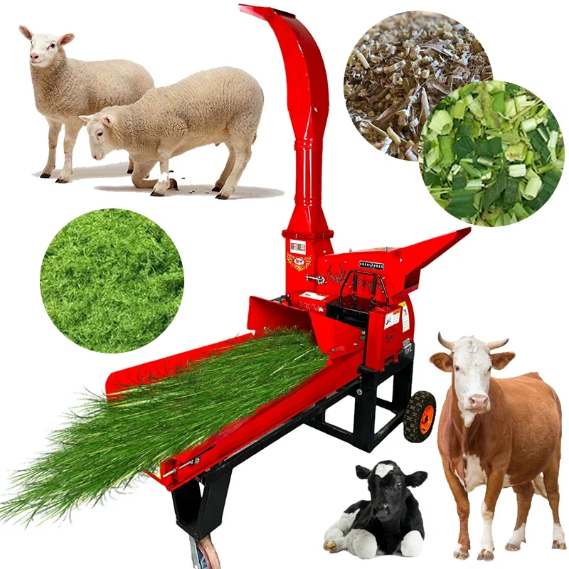 

Silage straw hay grass forage chopper crusher grass cutting crushing machine chaff cutter machine for animal feed farm 15 ton/h