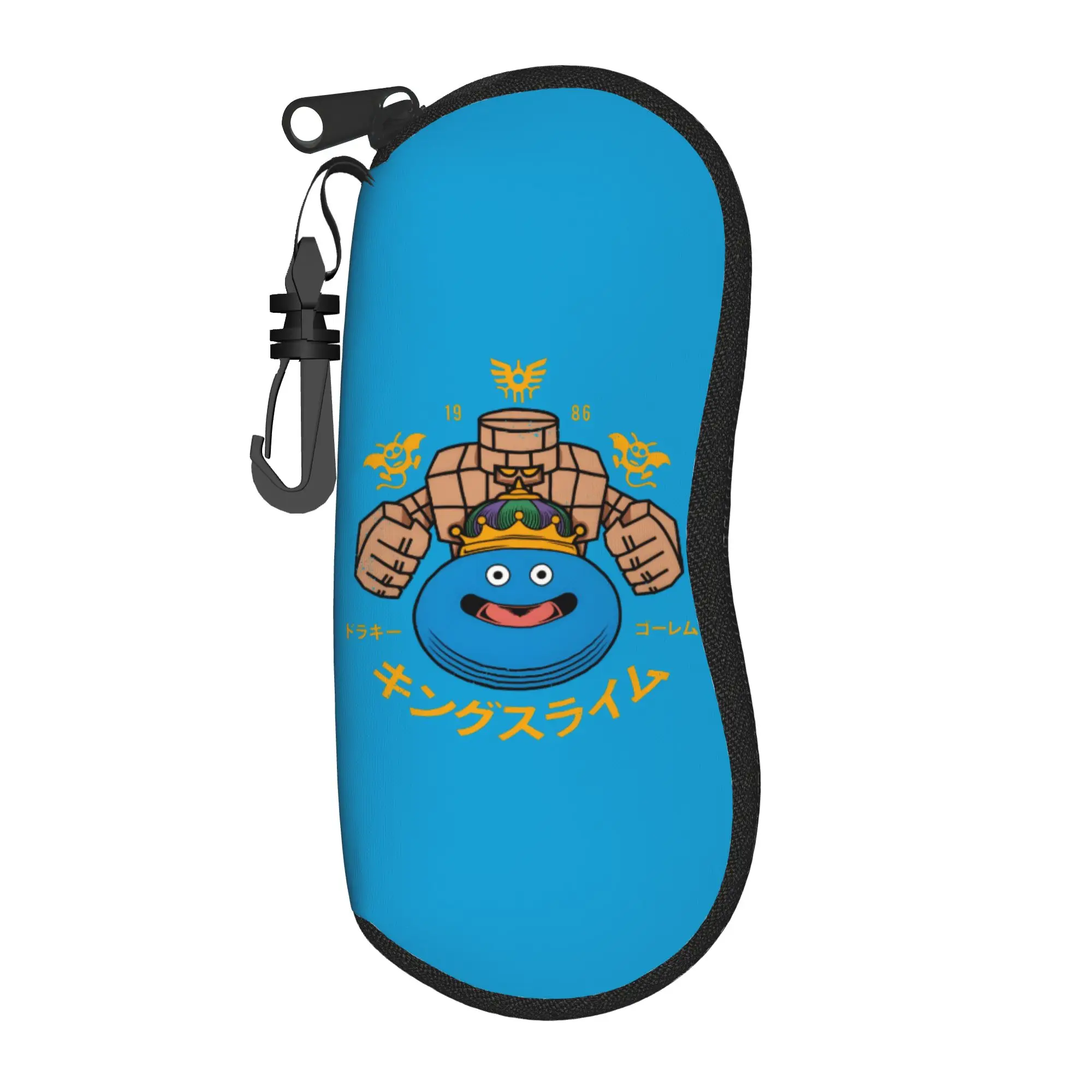 Dragon Quest slime Glasses Case Gifts For Fans  Zipper  Reading Storage Box Protector Sunglasses Box