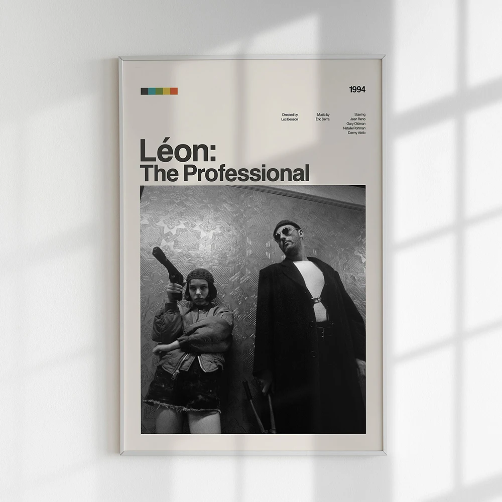 Leon Movie Poster Print Famous Leon The Professional Canvas Painting Vintage Wall Art Picture For Living Room Home Decoration