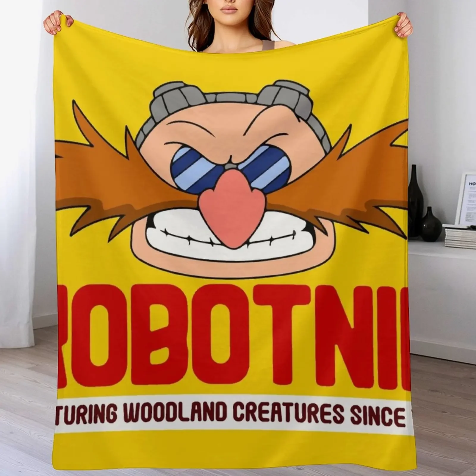 

Eggman Throw Blanket Machine Washable Soft Warm Blanket