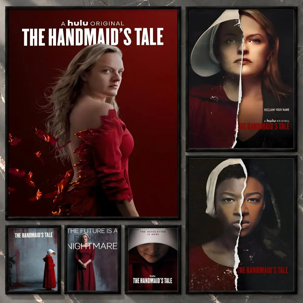The Handmaid's Tale Dystopian Drama Feminist Fiction TV Classic Poster Aesthetic Unframed Wall Prints for Bedroom & Living Room