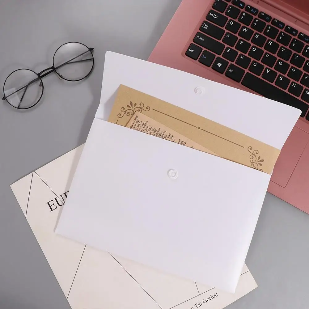 With Snap Button Closure File Folders Pouch Document Organiser Cosmetic Makeup Bags Document Folder Archive Folder Waterproof