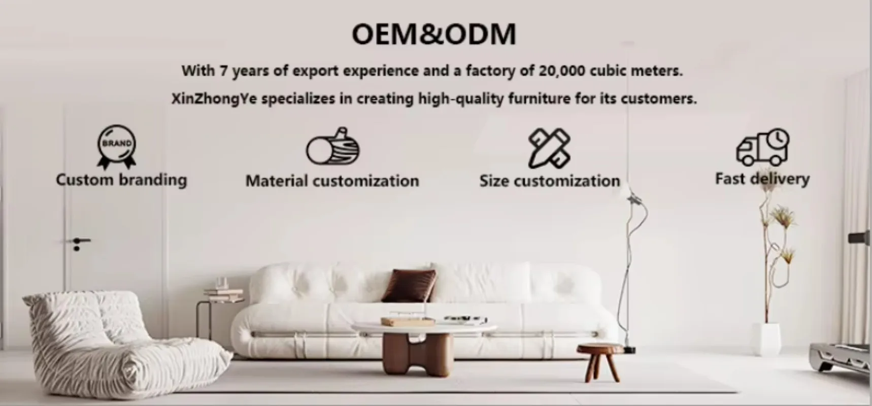 Poltrona per divano da ufficio in tessuto di legno massello in stile moderno