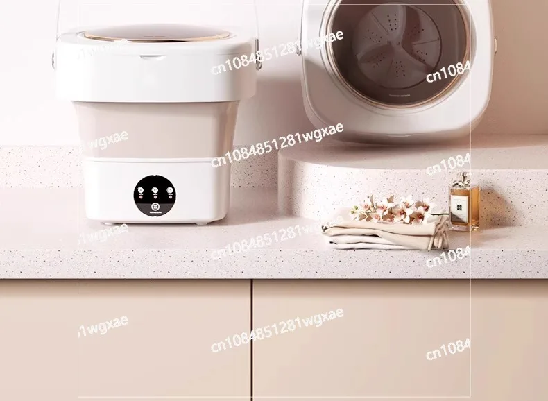 Mini Washing Machine, Household Sock Washing Machine, Fully Automatic Small Underwear Washing Machine, Convenient Folding