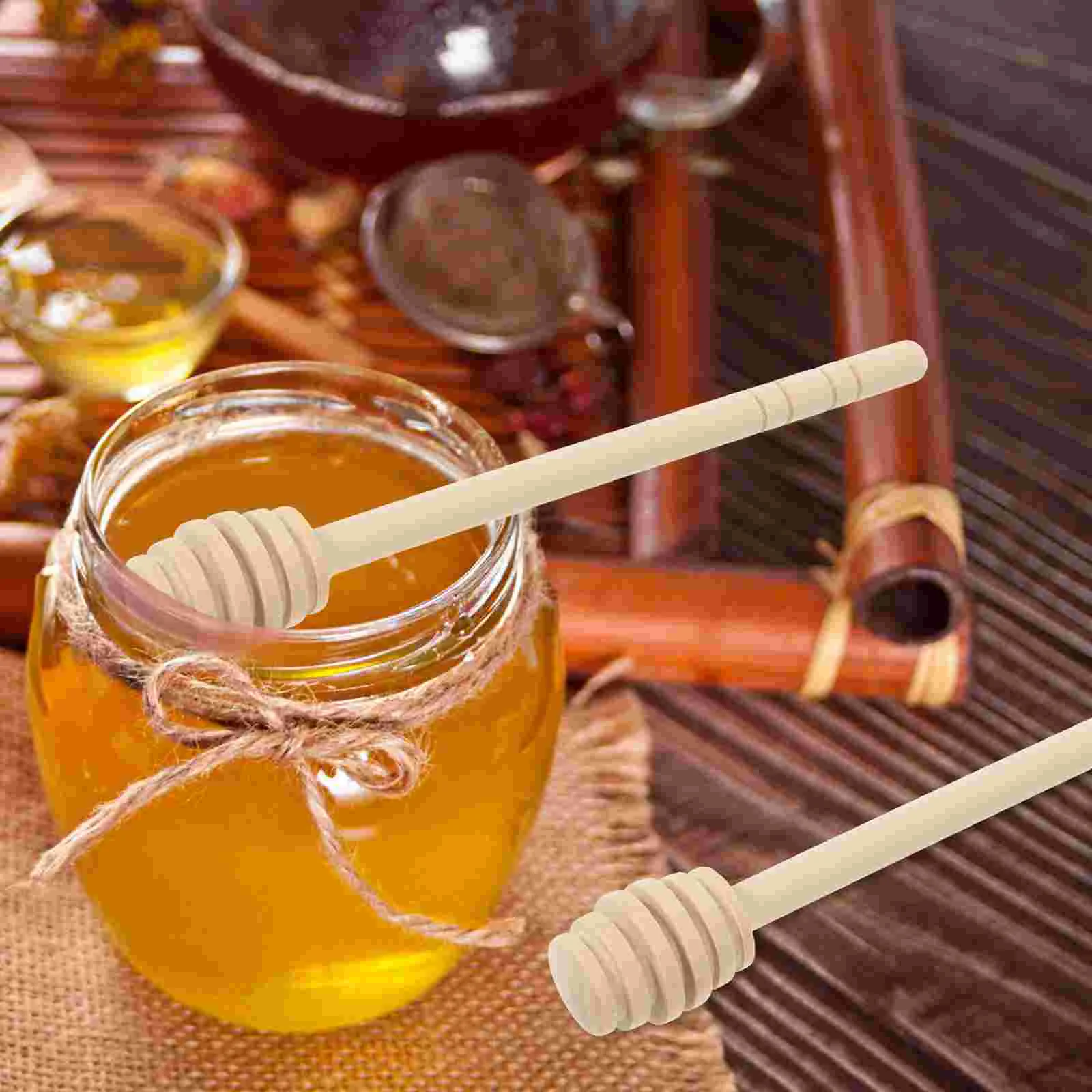 3-teiliges Honig-Rührerschaufeln, Rührstab, Heimstab, Multifunktions-Rührzubehör aus Holz